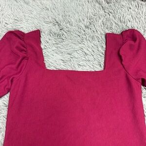 Club Monaco Square Neck Short Sleeve Shirt Size Large (1)